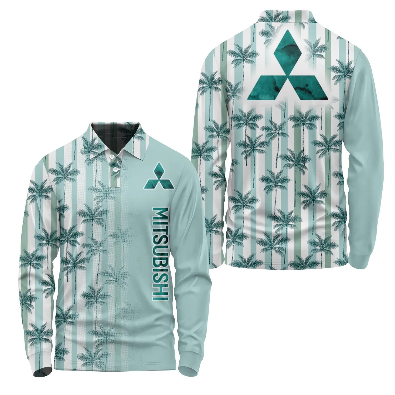 Mitsubishi Long Sleeve Polo SHW028