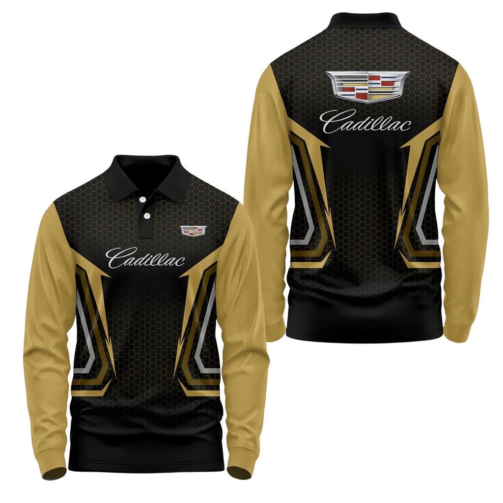Cadillac Long Sleeve Polo SC075