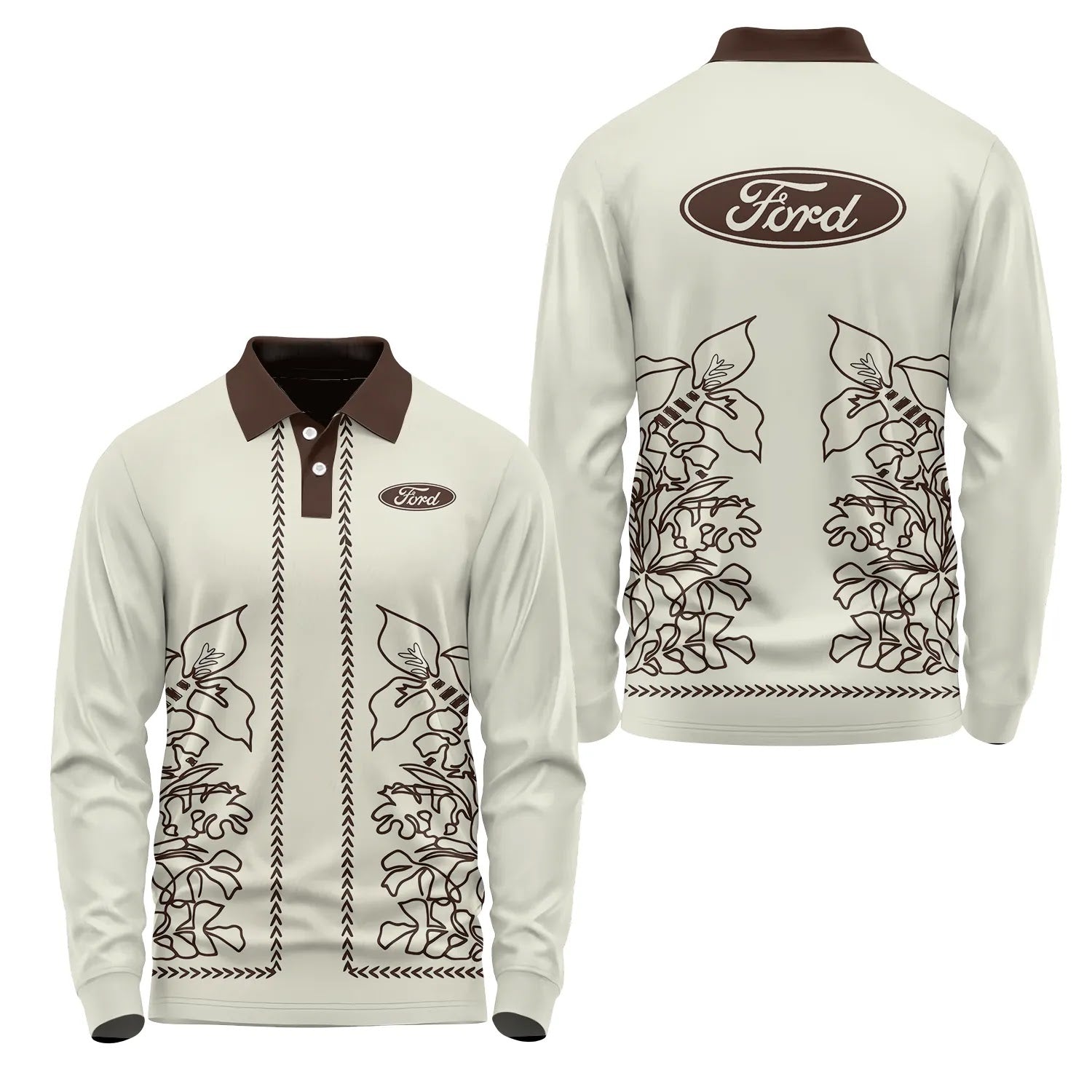 Ford Long Sleeve Polo SHW064