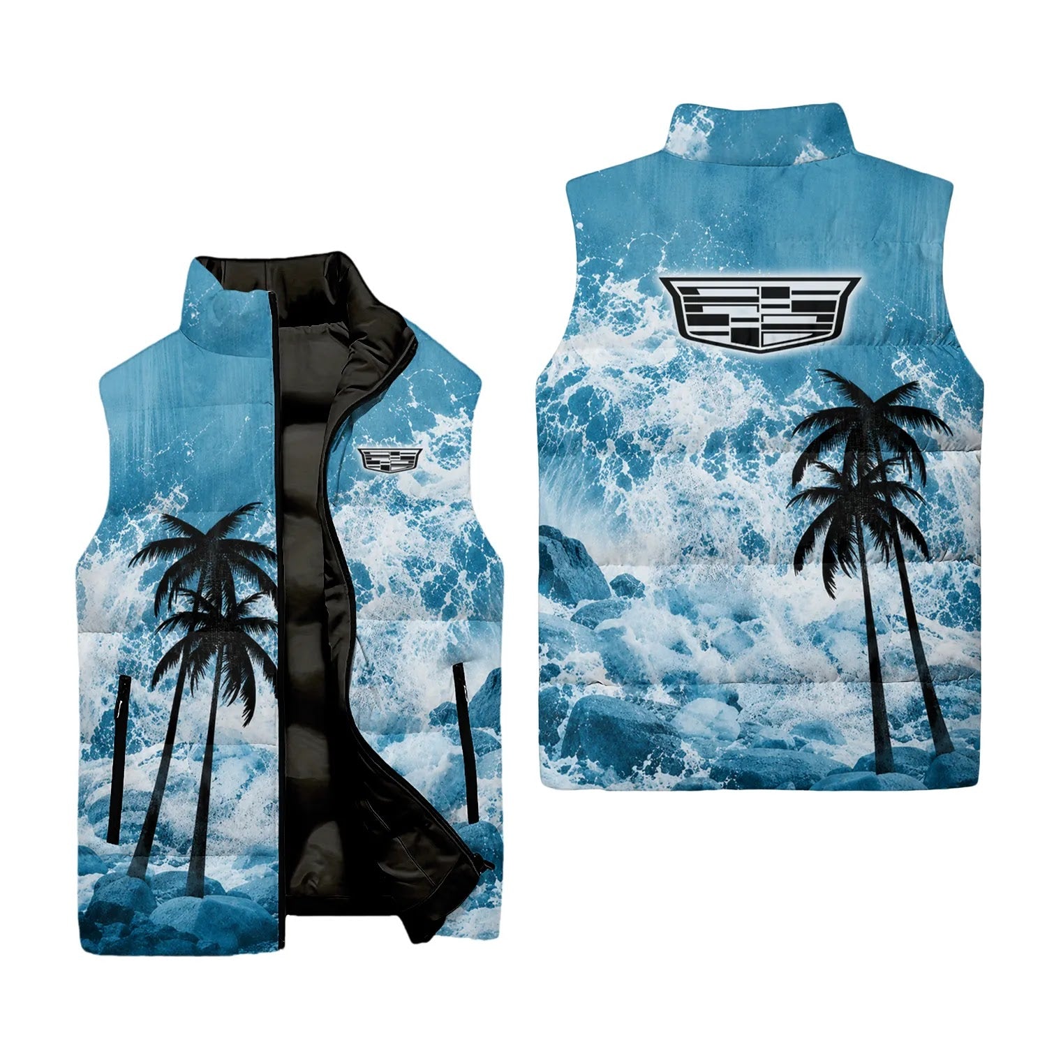 Cadillac Sleeveless Puffer Jacket SHW052