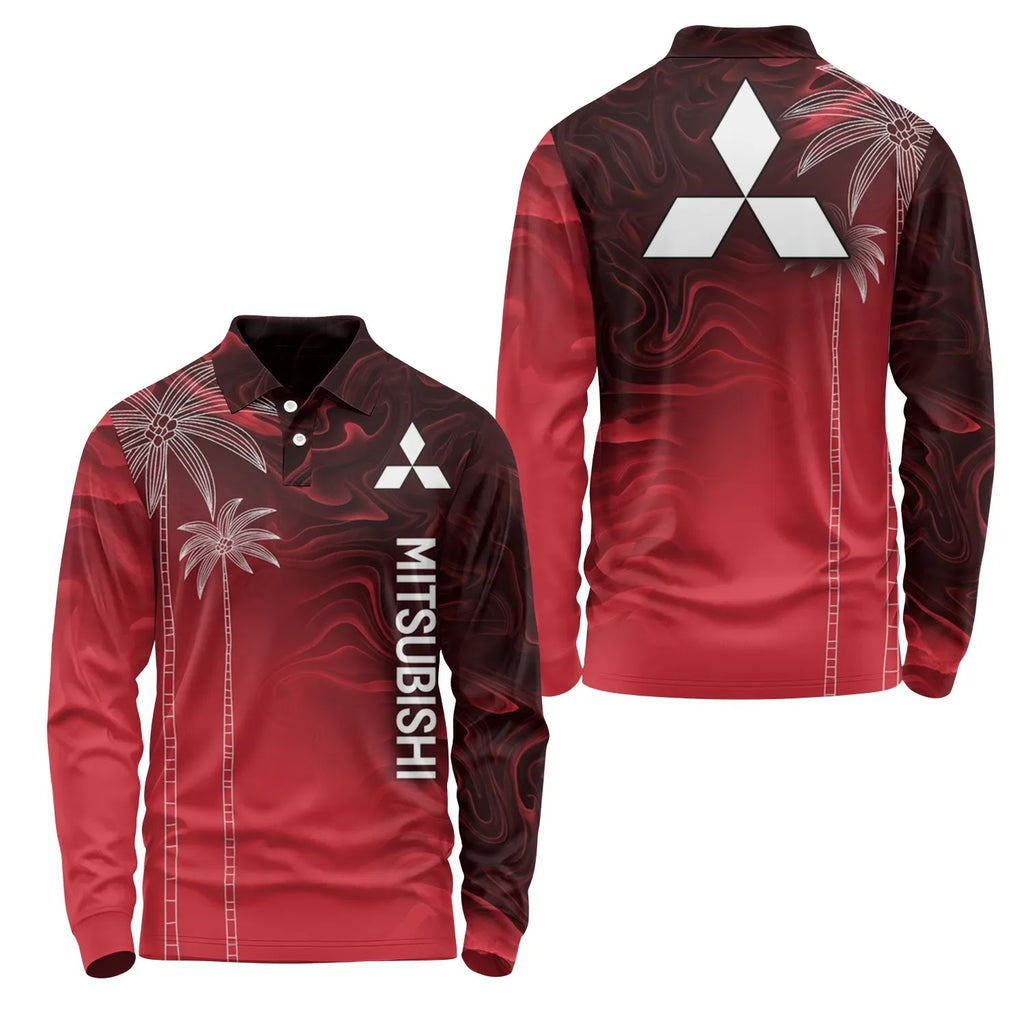 Mitsubishi Long Sleeve Polo SHW070