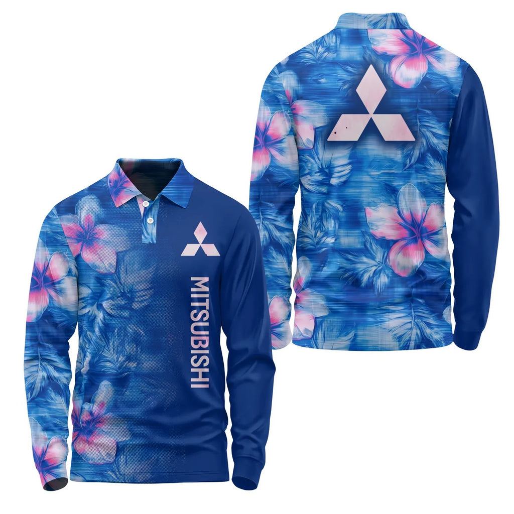 Mitsubishi Long Sleeve Polo SHW057