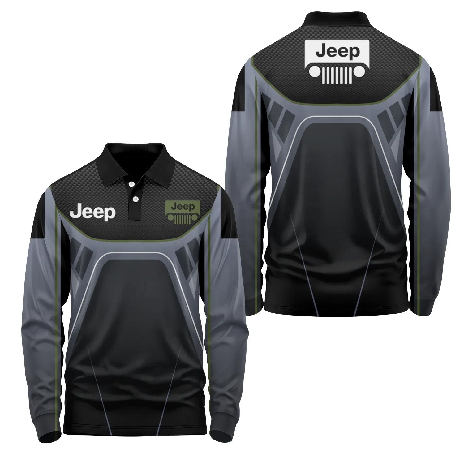 Jeep Long Sleeve Polo SC088