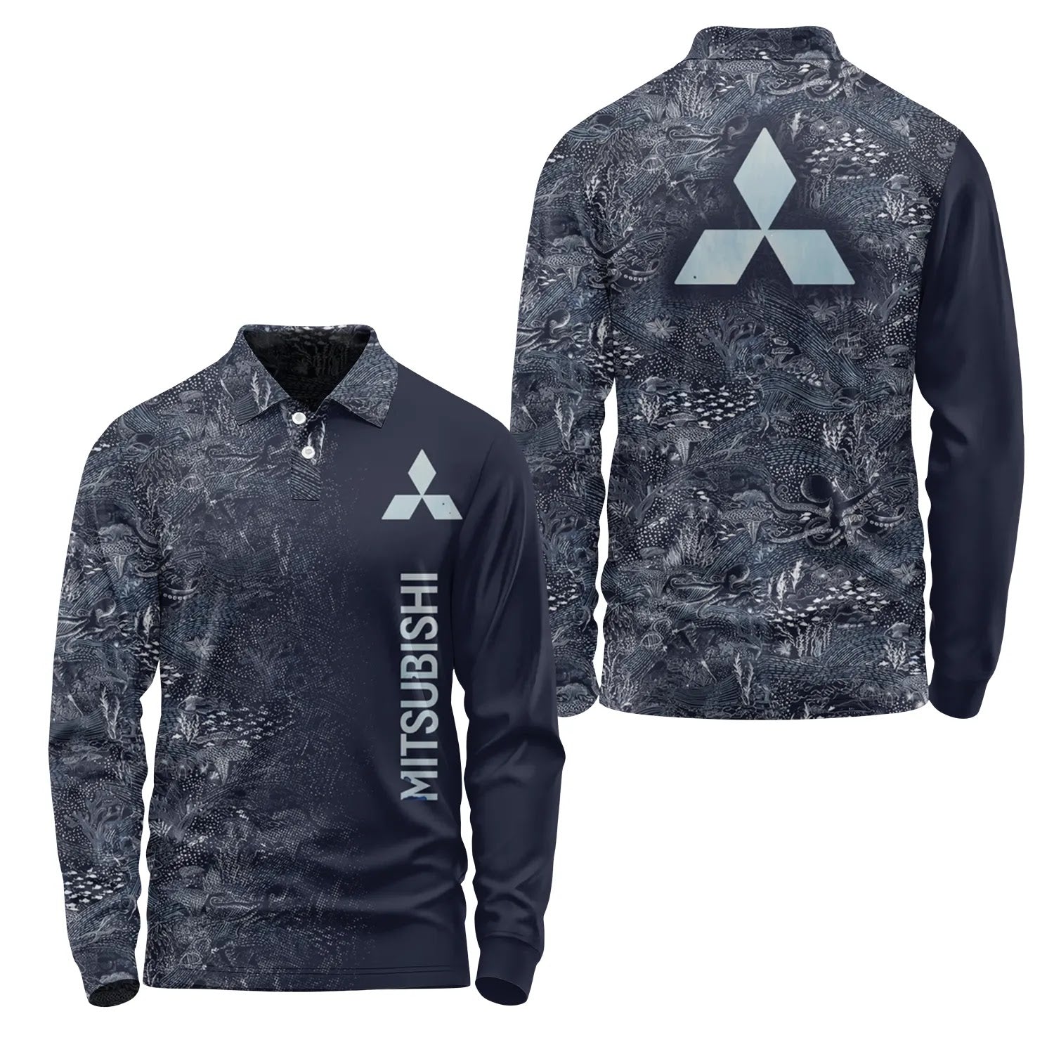 Mitsubishi Long Sleeve Polo SHW006