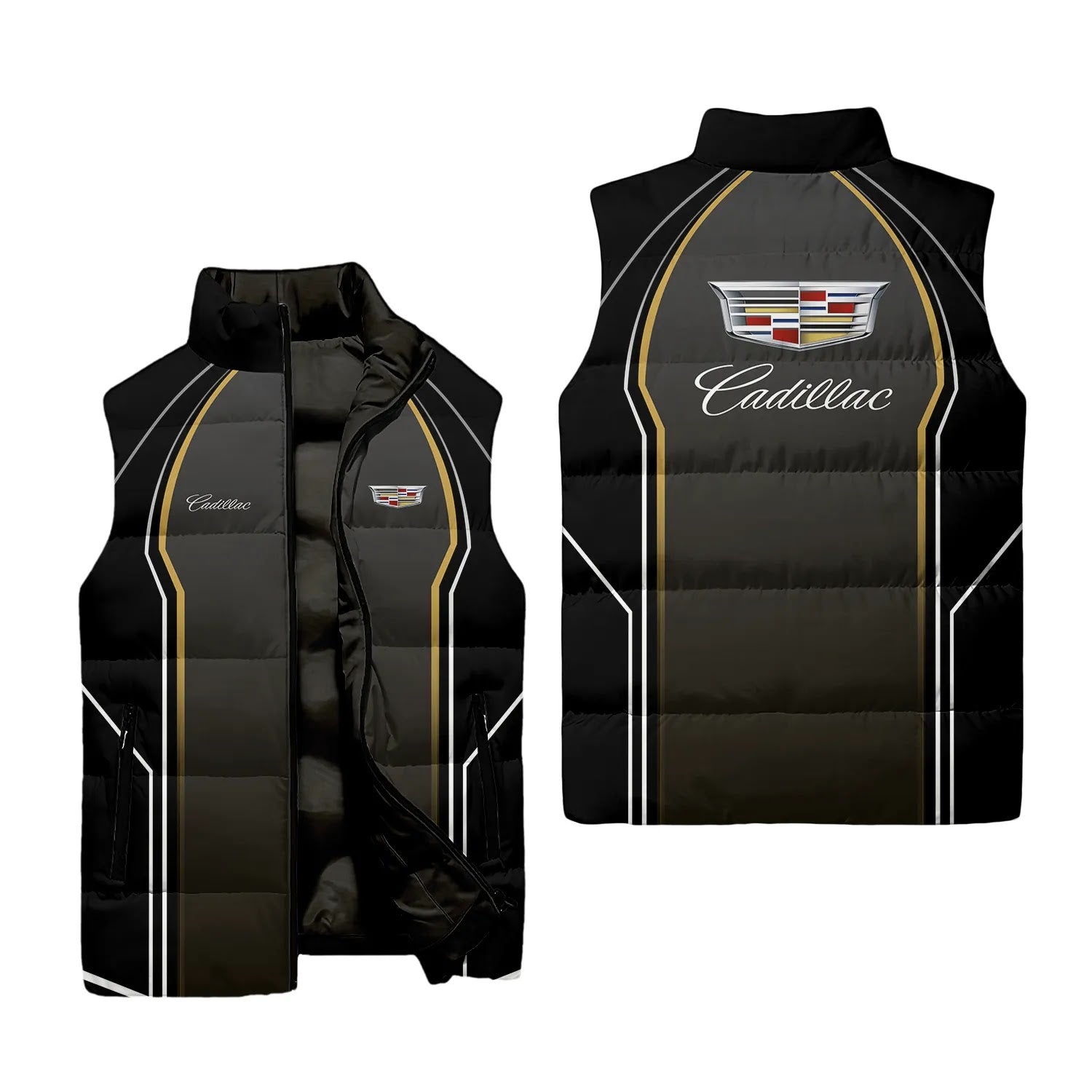 Cadillac Sleeveless Puffer Jacket SC061