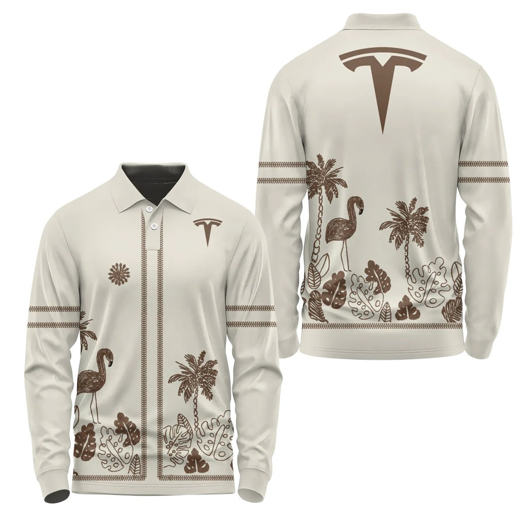 Tesla Long Sleeve Polo SHW044