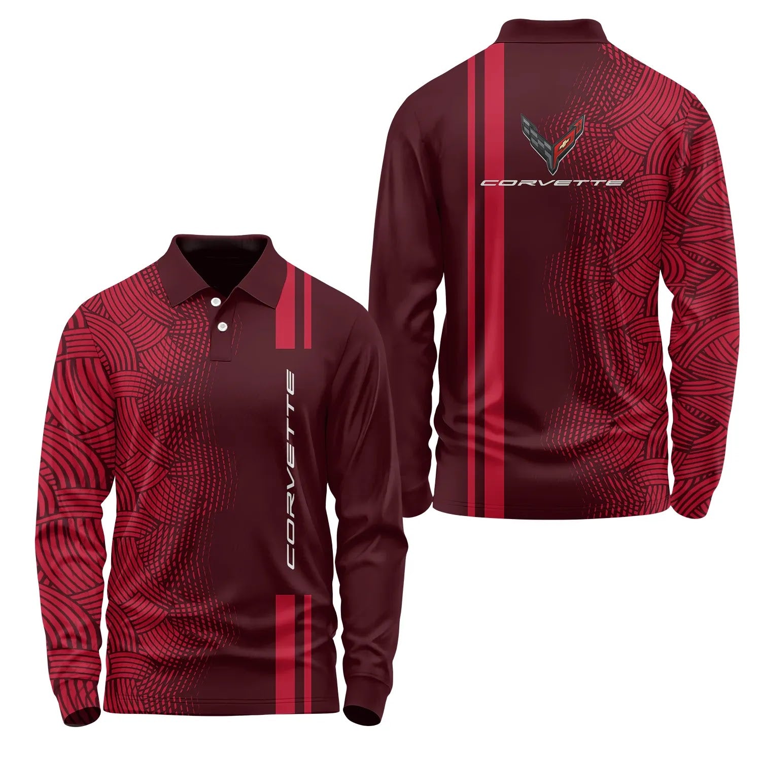 Corvette Long Sleeve Polo SC084