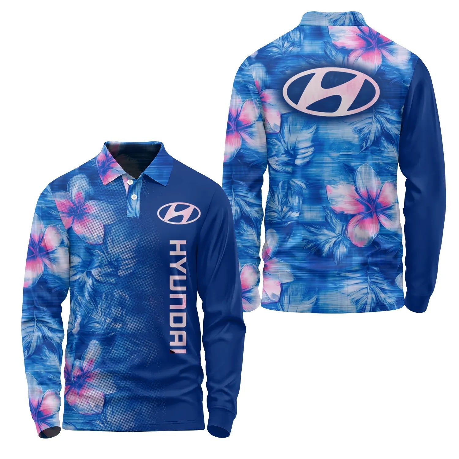 Hyundai Long Sleeve Polo SHW057