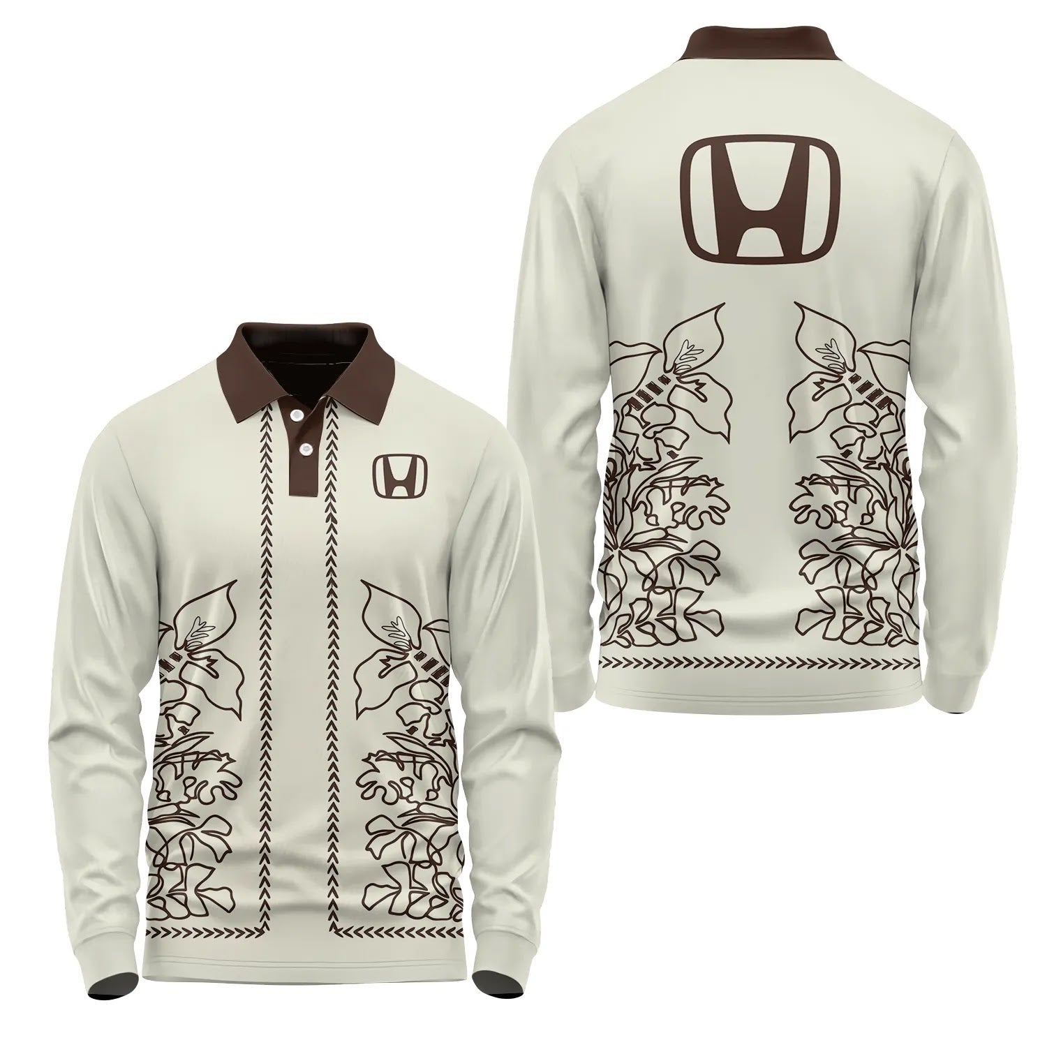 Honda Long Sleeve Polo SHW064