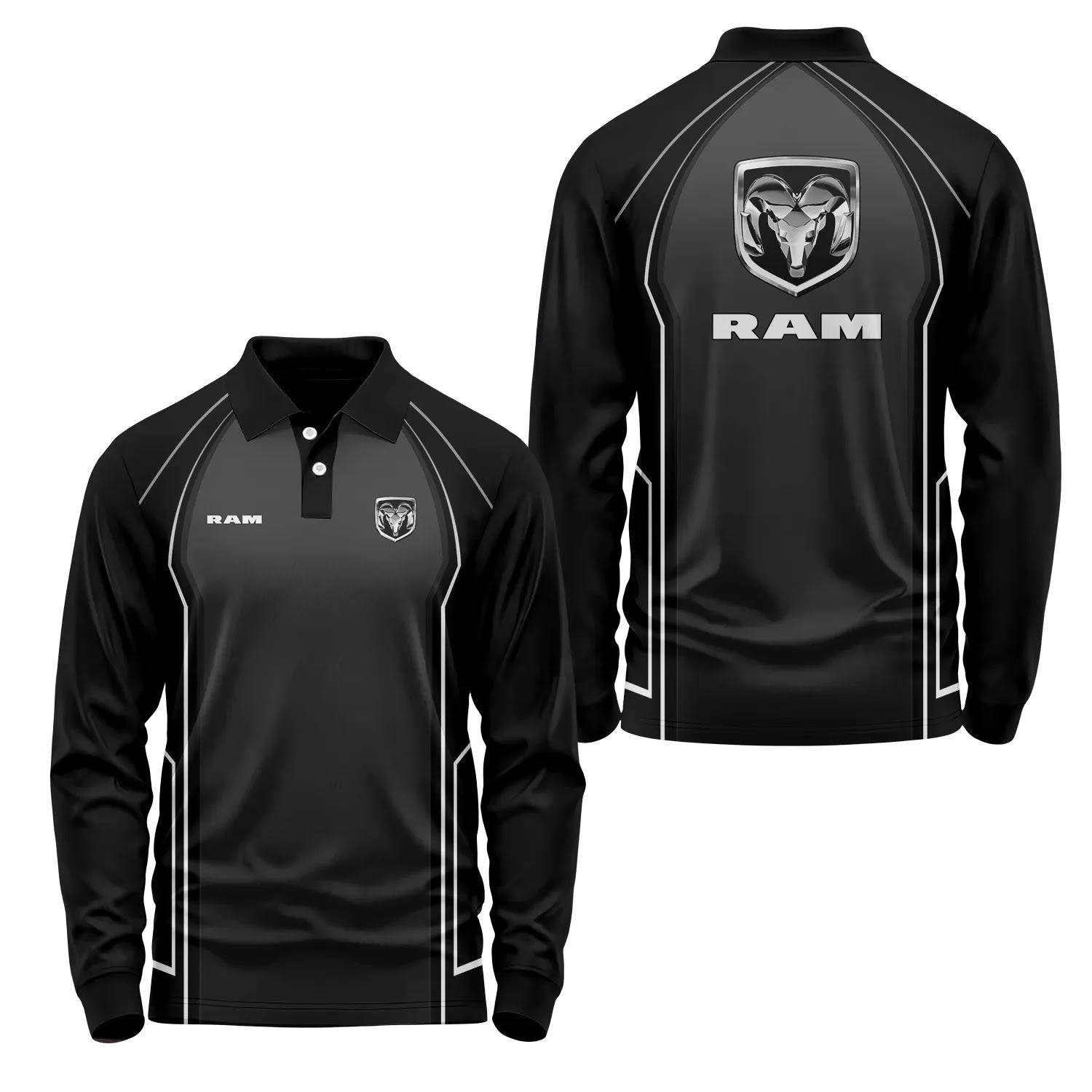 Ram Long Sleeve Polo SC061