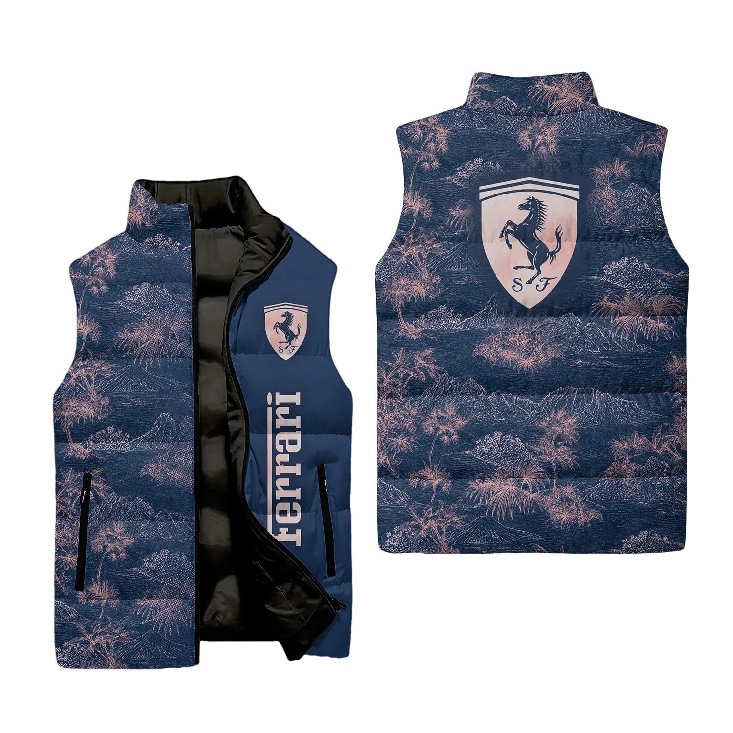 Ferrari Sleeveless Puffer Jacket SHW007
