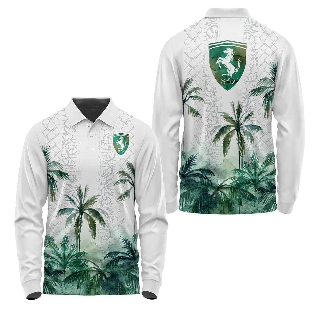 Ferrari Long Sleeve Polo SHW015