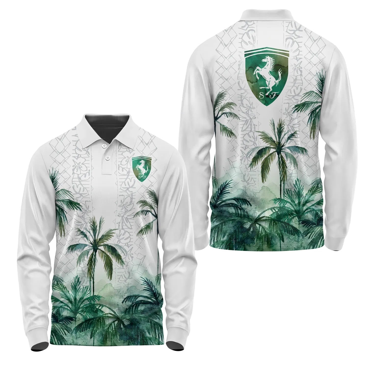 Ferrari Long Sleeve Polo SHW015