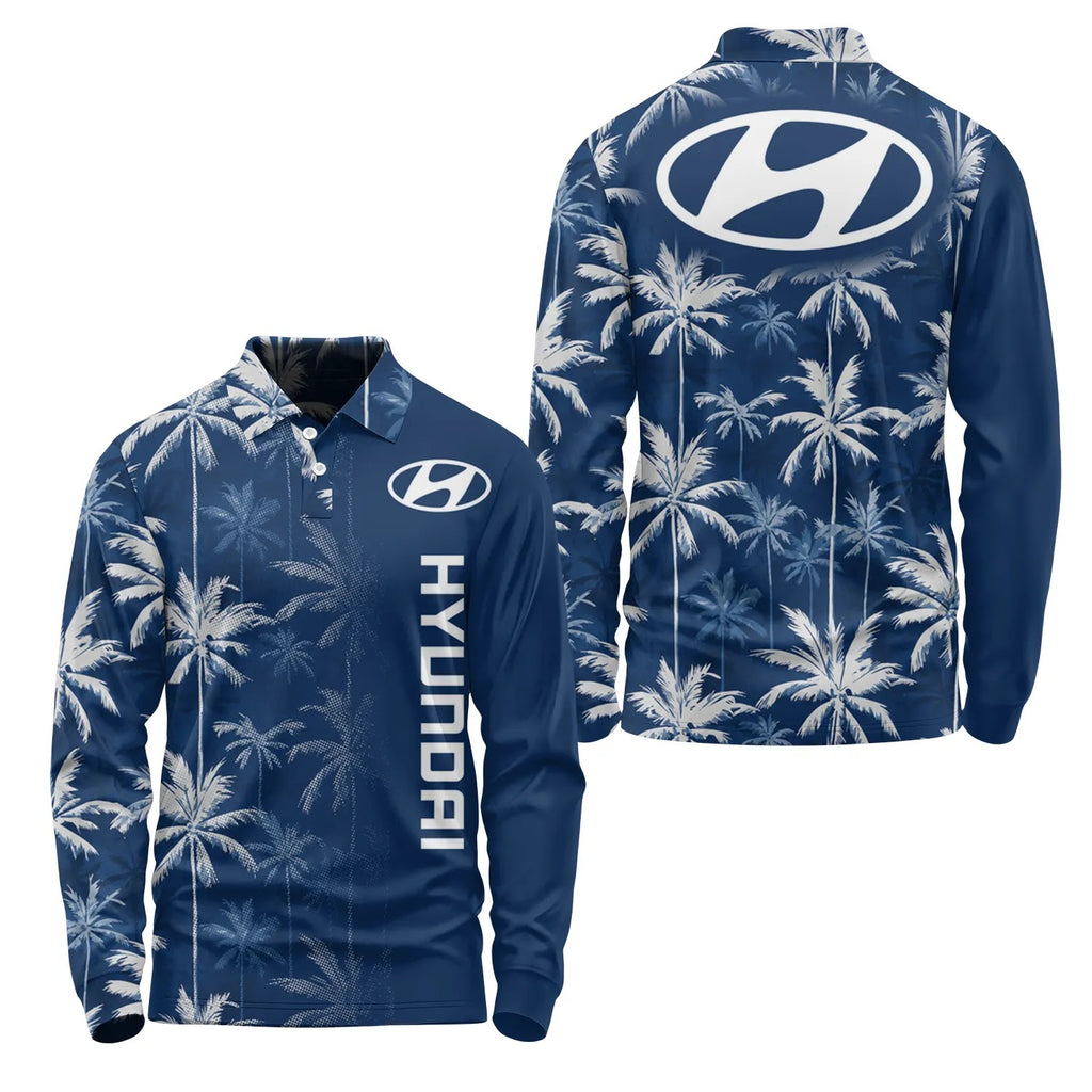 Hyundai Long Sleeve Polo SHW032