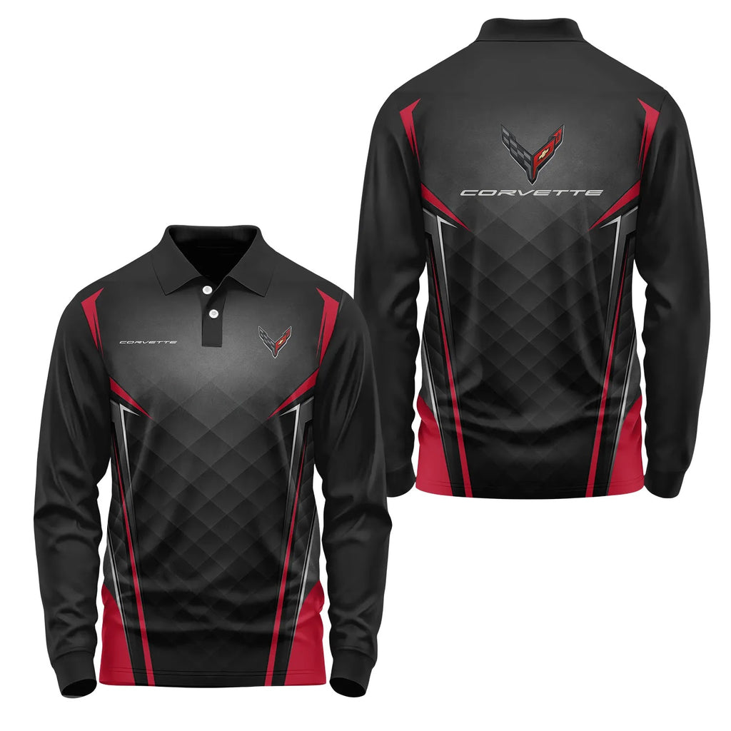 Corvette Long Sleeve Polo SC074