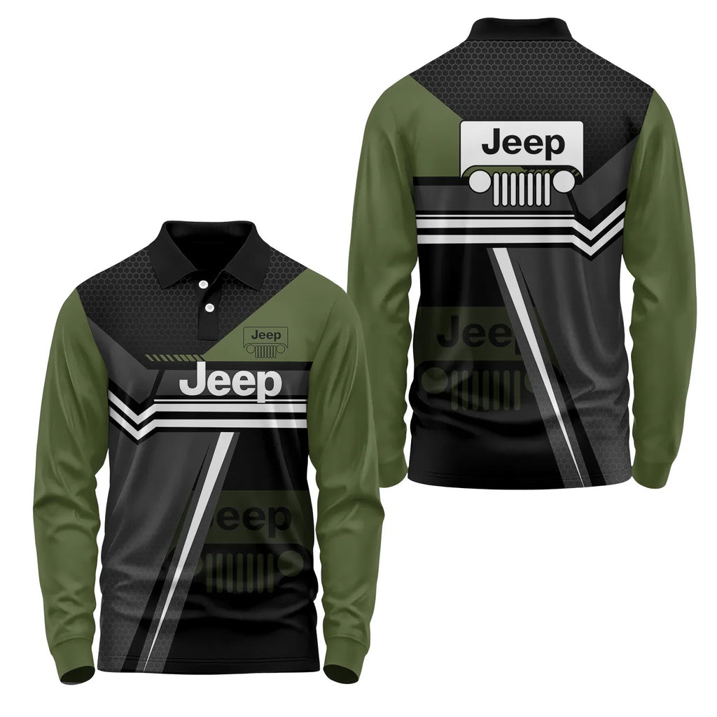 Jeep Long Sleeve Polo SC071