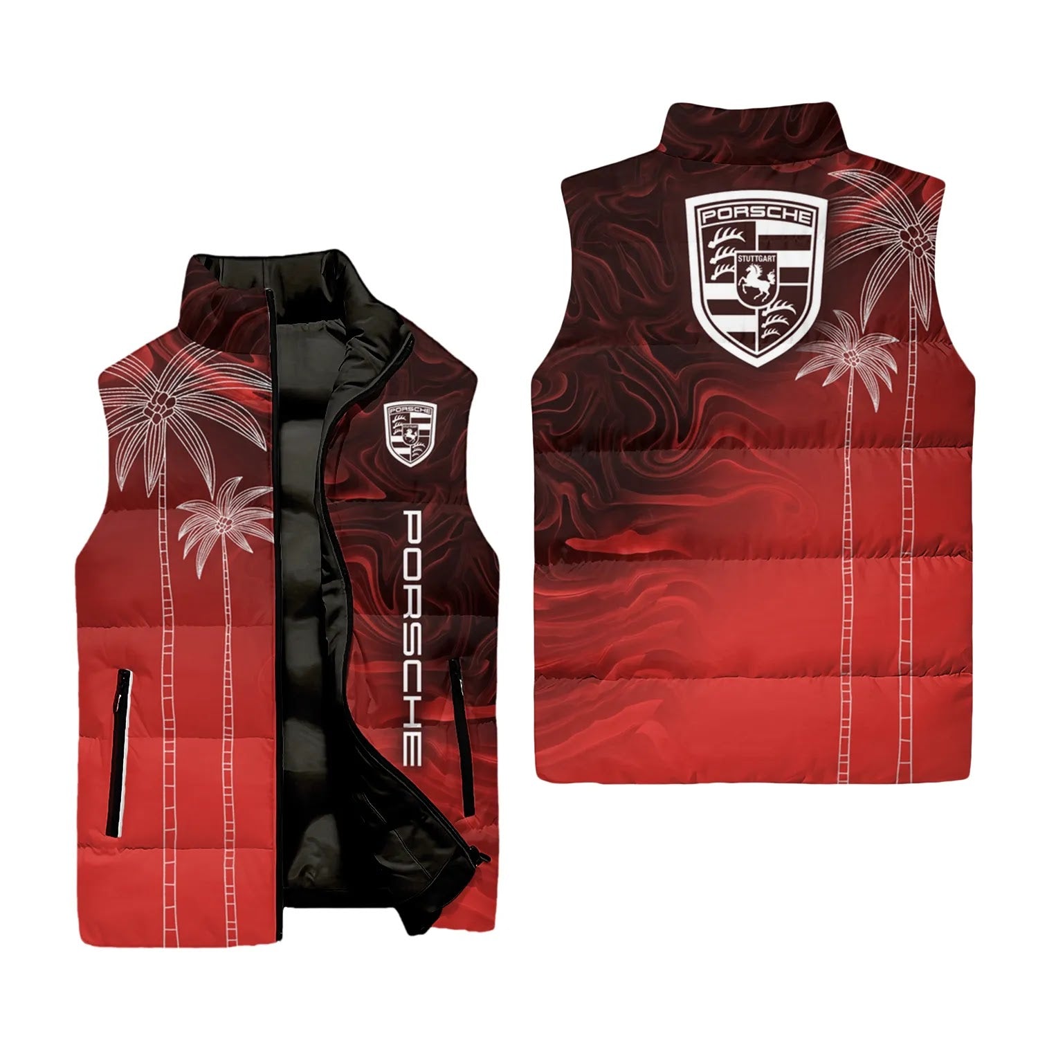 Porsche Sleeveless Puffer Jacket SHW070