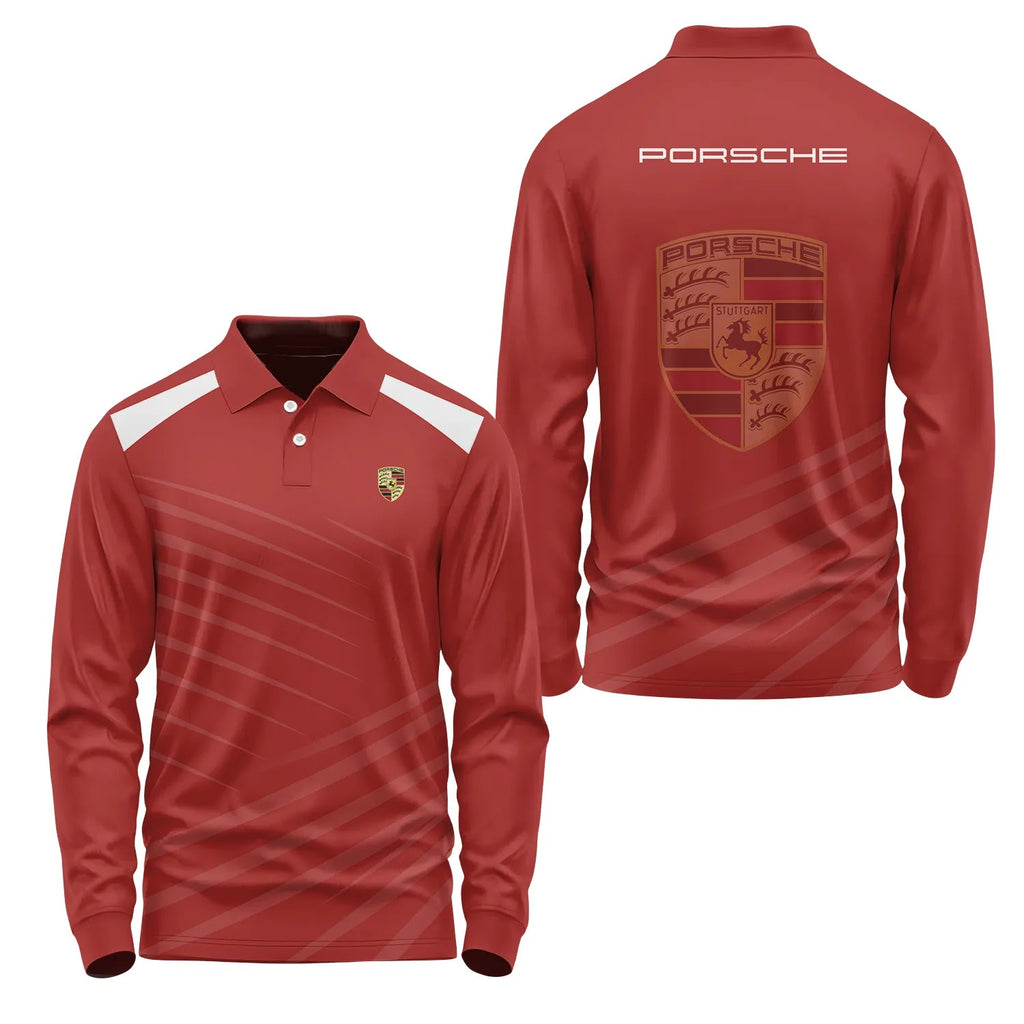Porsche Long Sleeve Polo SC082