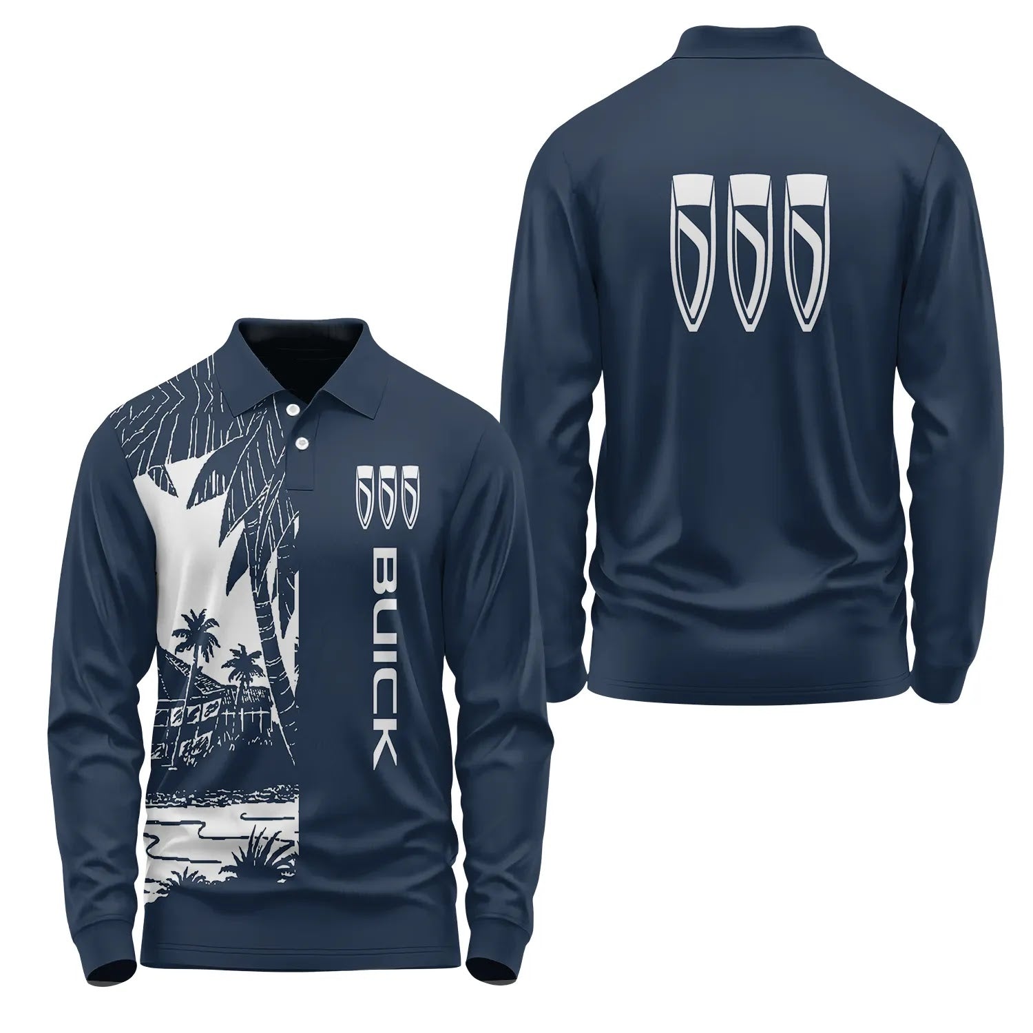 Buick Long Sleeve Polo SHW031