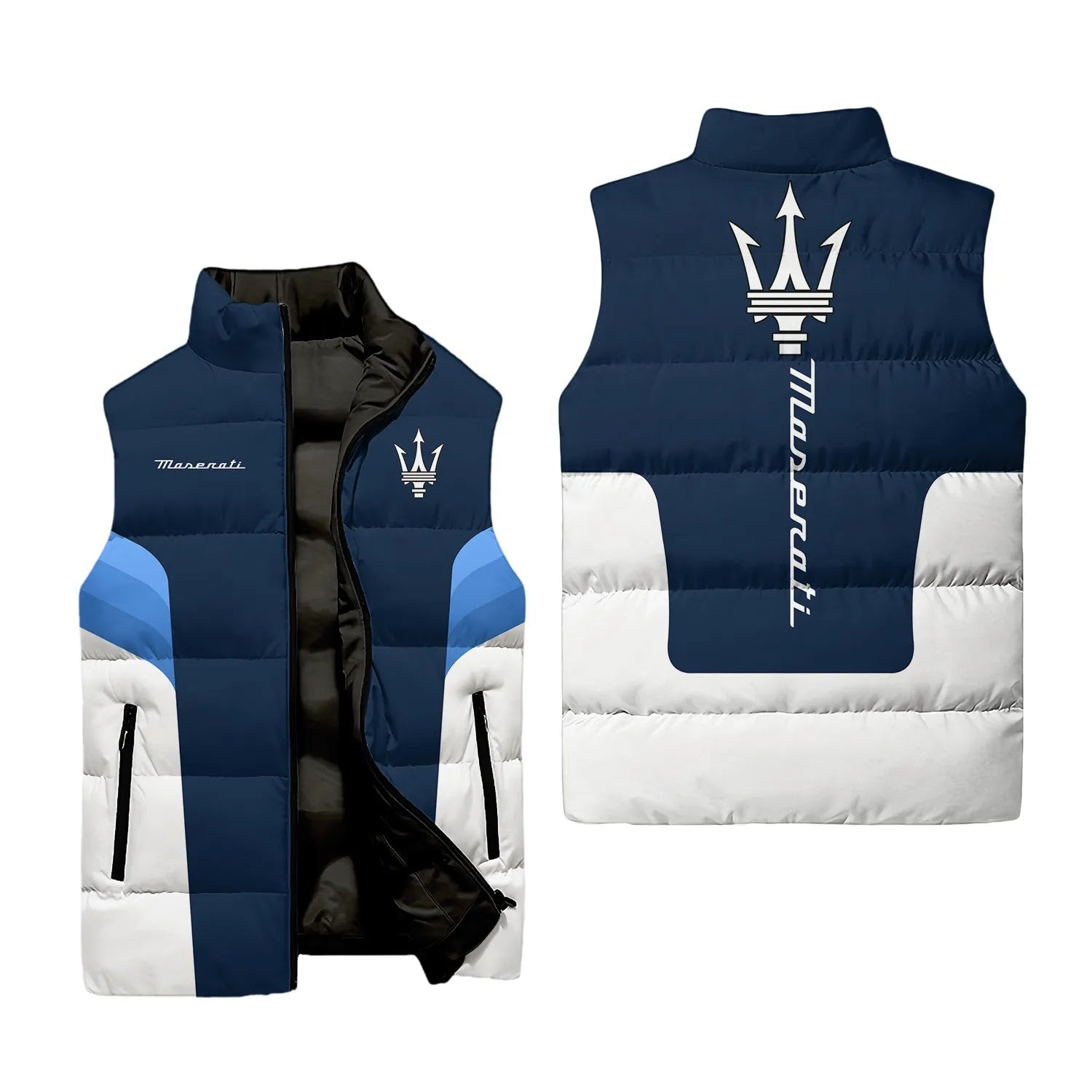 Maserati Sleeveless Puffer Jacket SC043