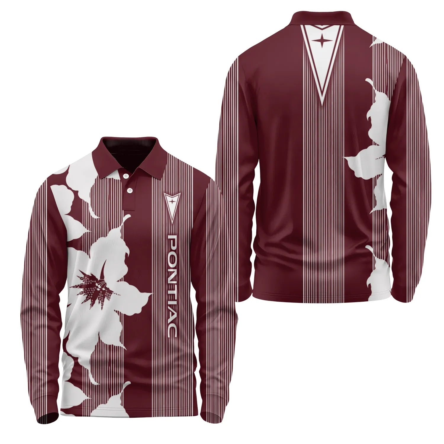 Pontiac Long Sleeve Polo SHW039