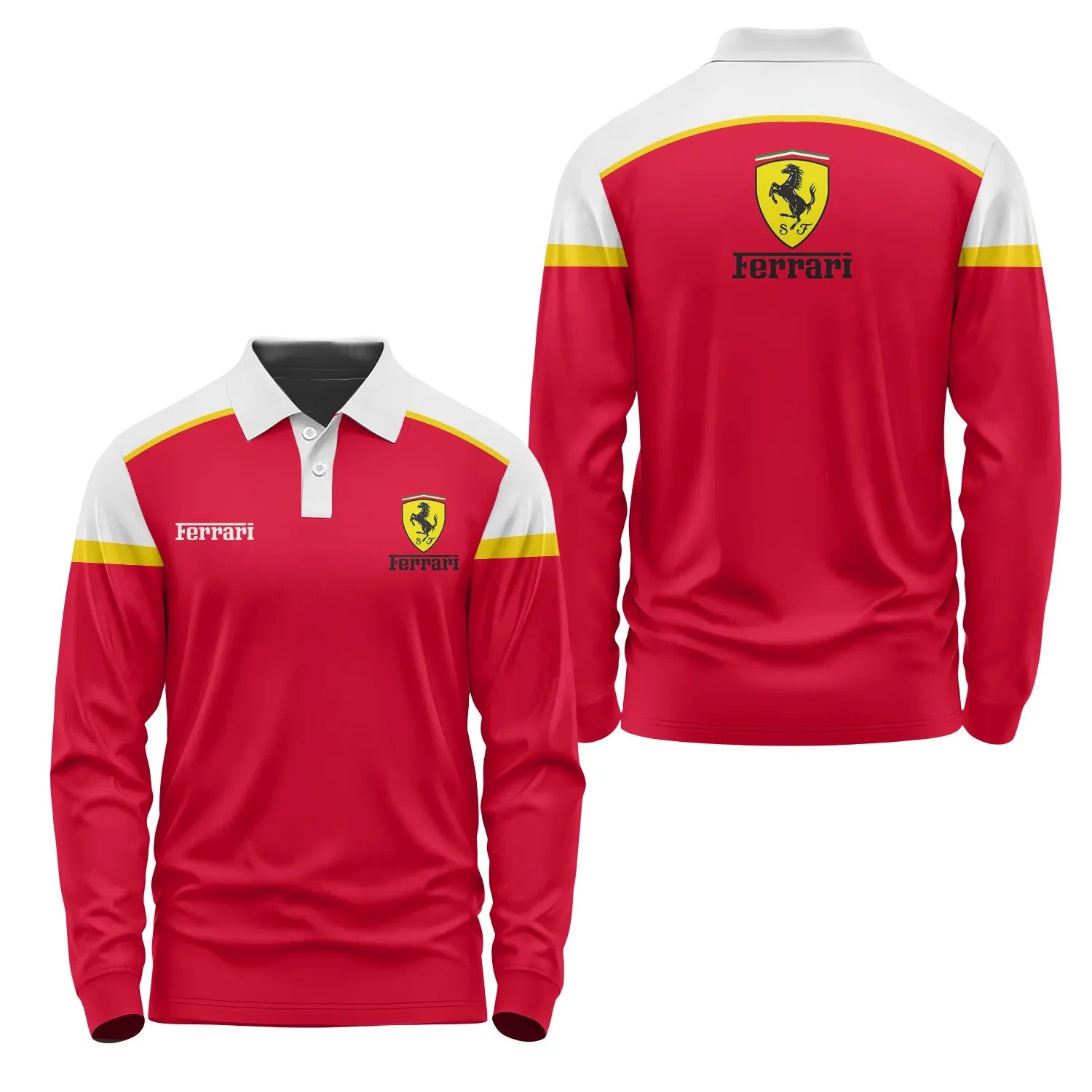 Ferrari Long Sleeve Polo SC087