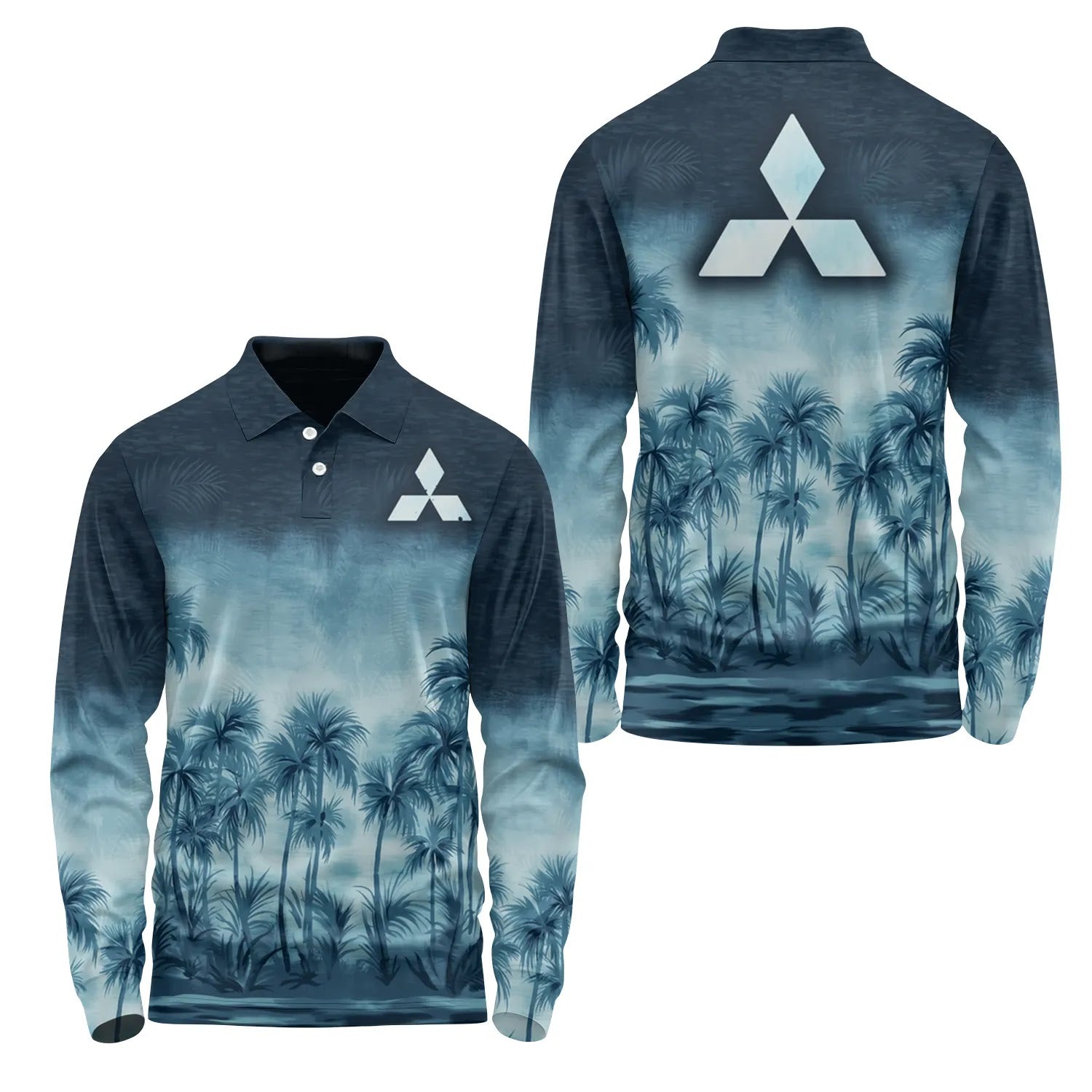 Mitsubishi Long Sleeve Polo SHW021