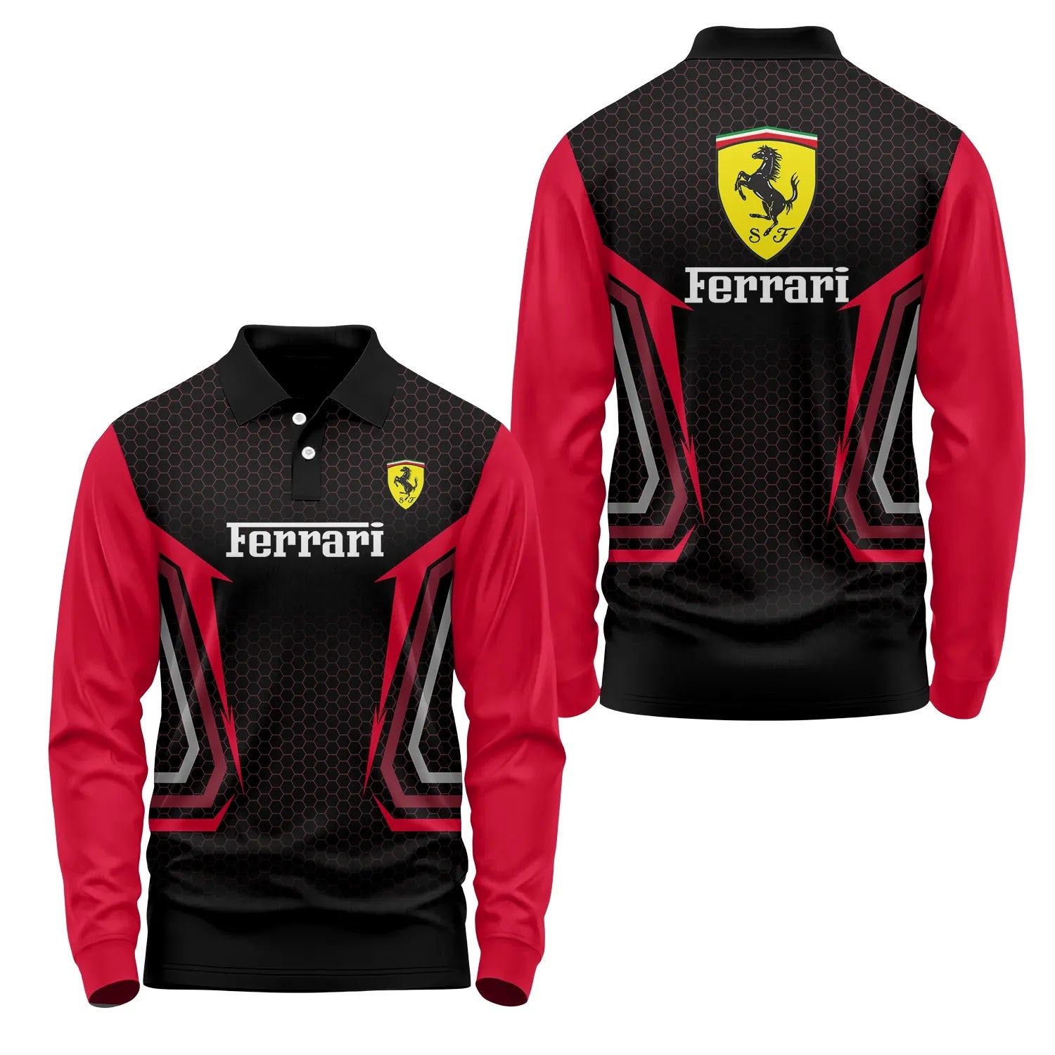 Ferrari Long Sleeve Polo SC075