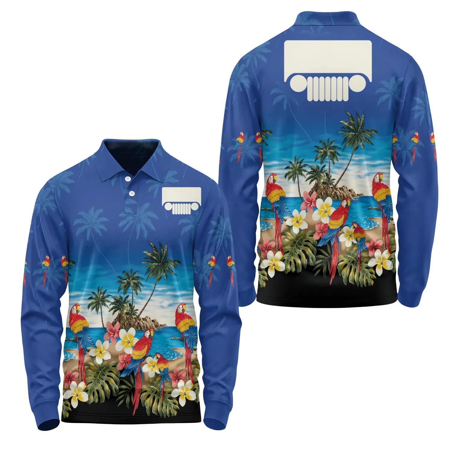 Jeep Long Sleeve Polo SHW005