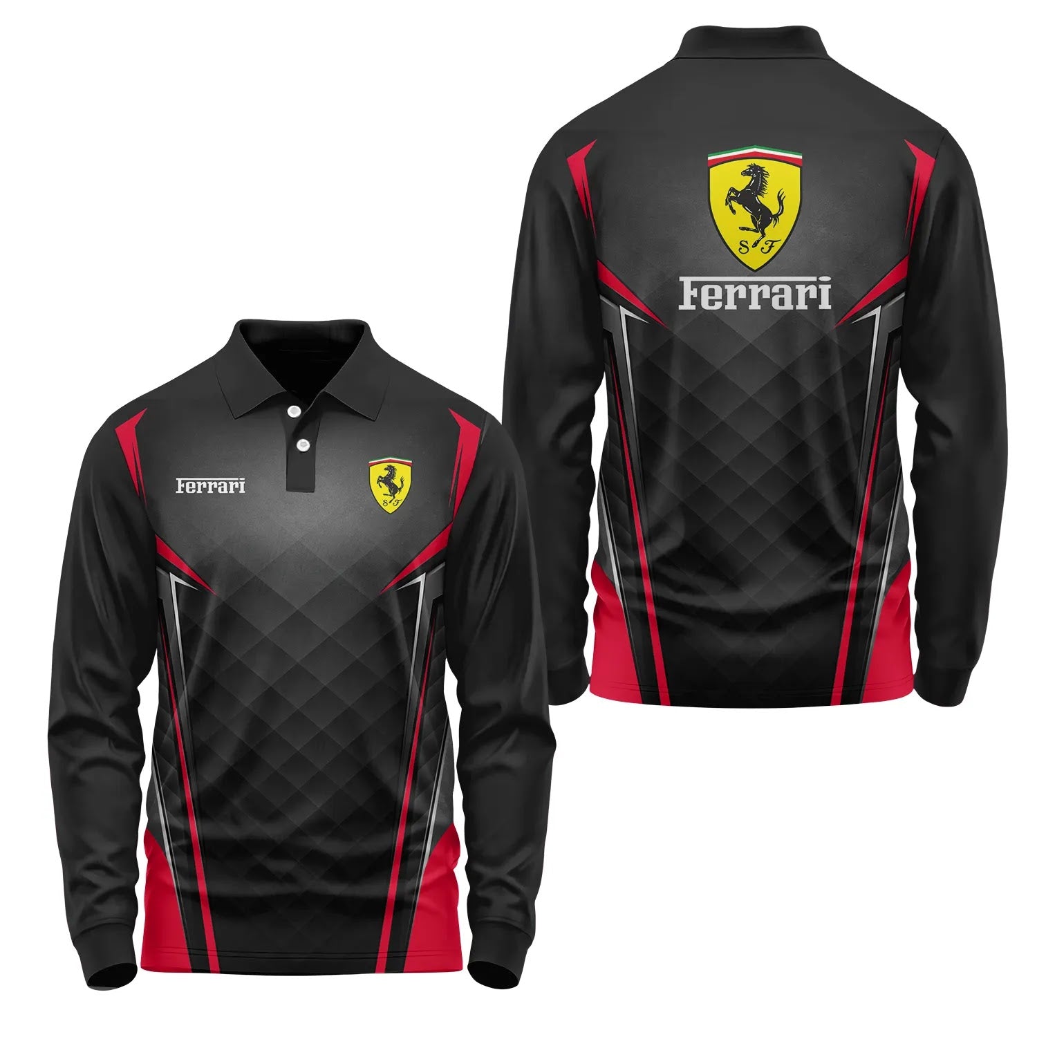 Ferrari Long Sleeve Polo SC074