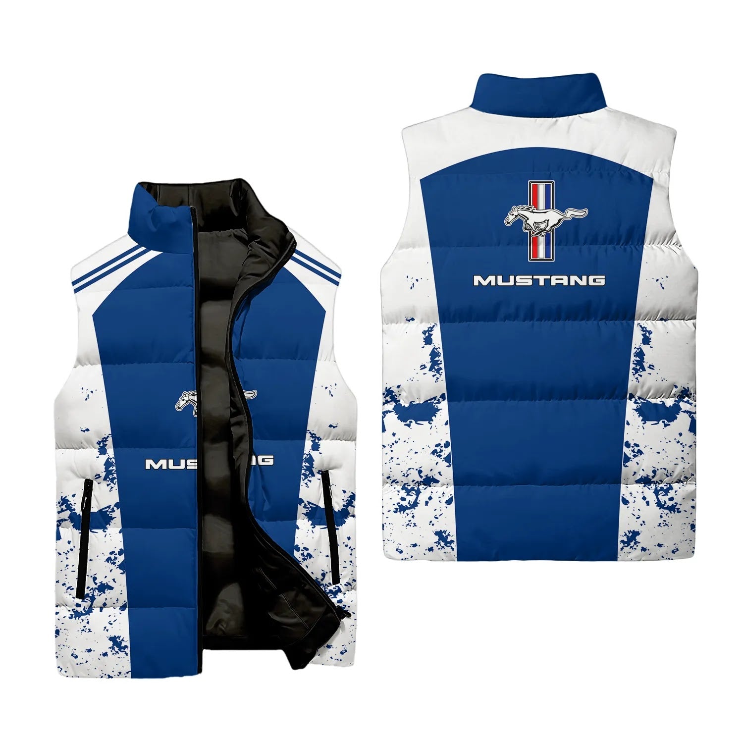 Ford Mustang Sleeveless Puffer Jacket SC089