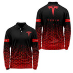Tesla Long Sleeve Polo SC096