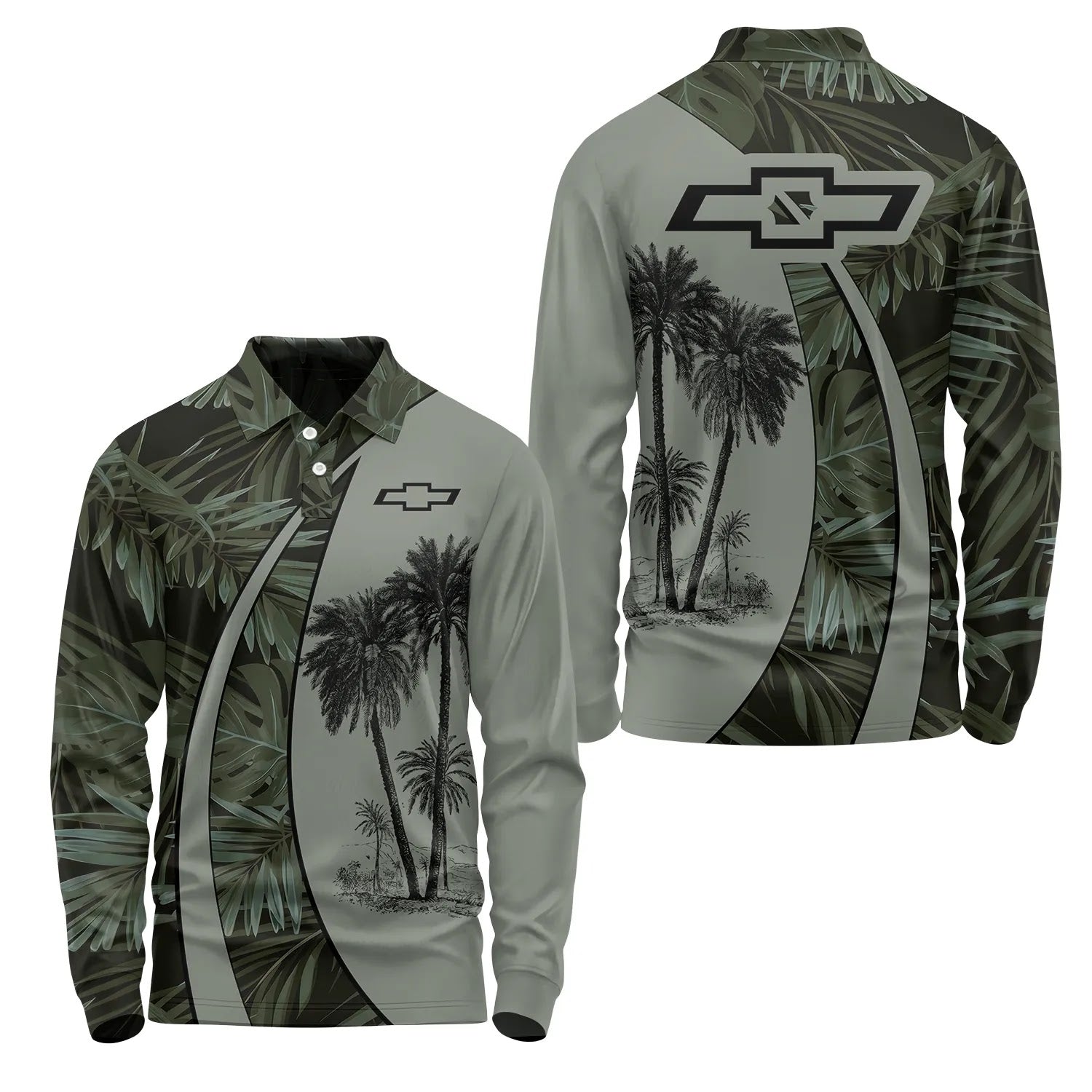 Chevrolet Long Sleeve Polo SHW063