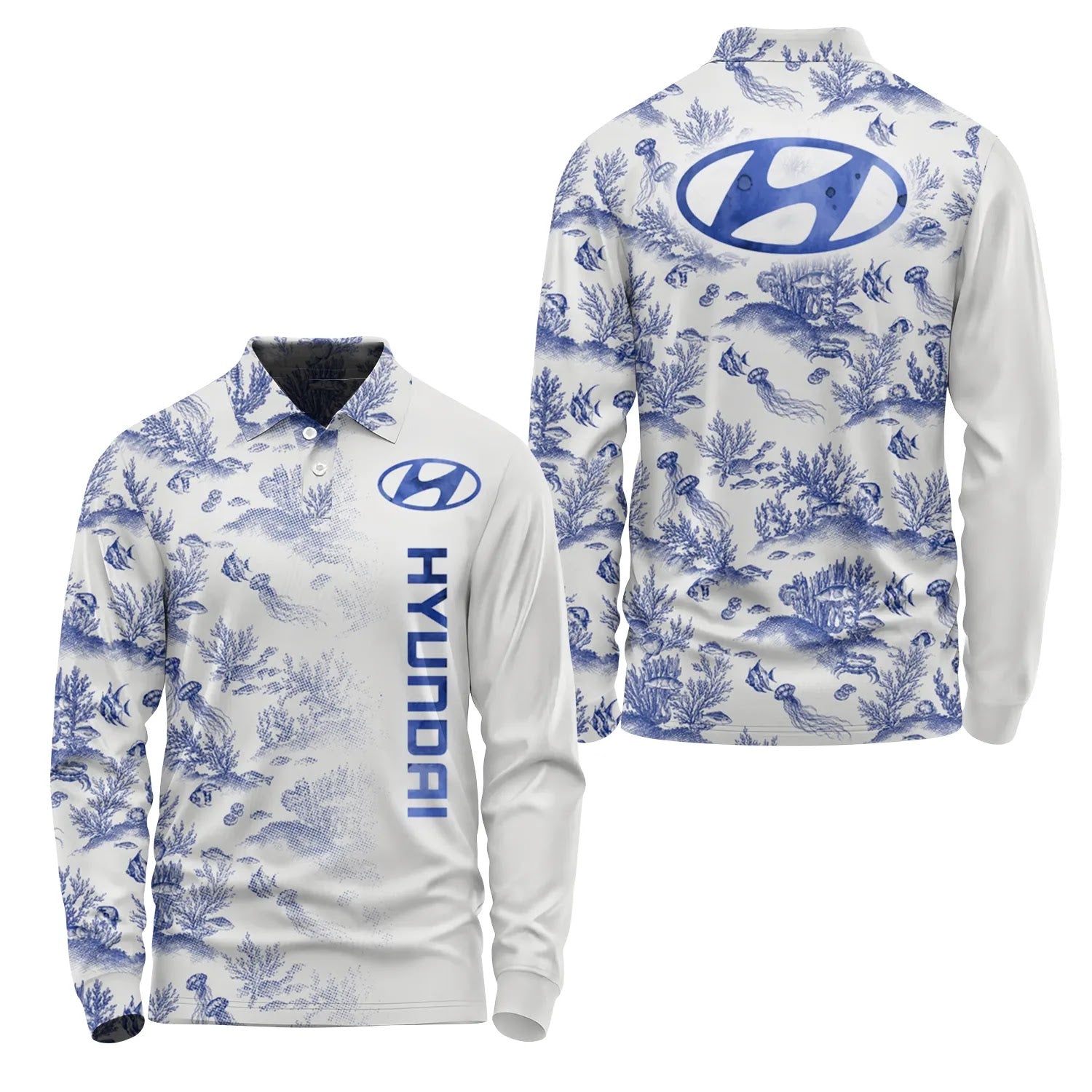 Hyundai Long Sleeve Polo SHW009