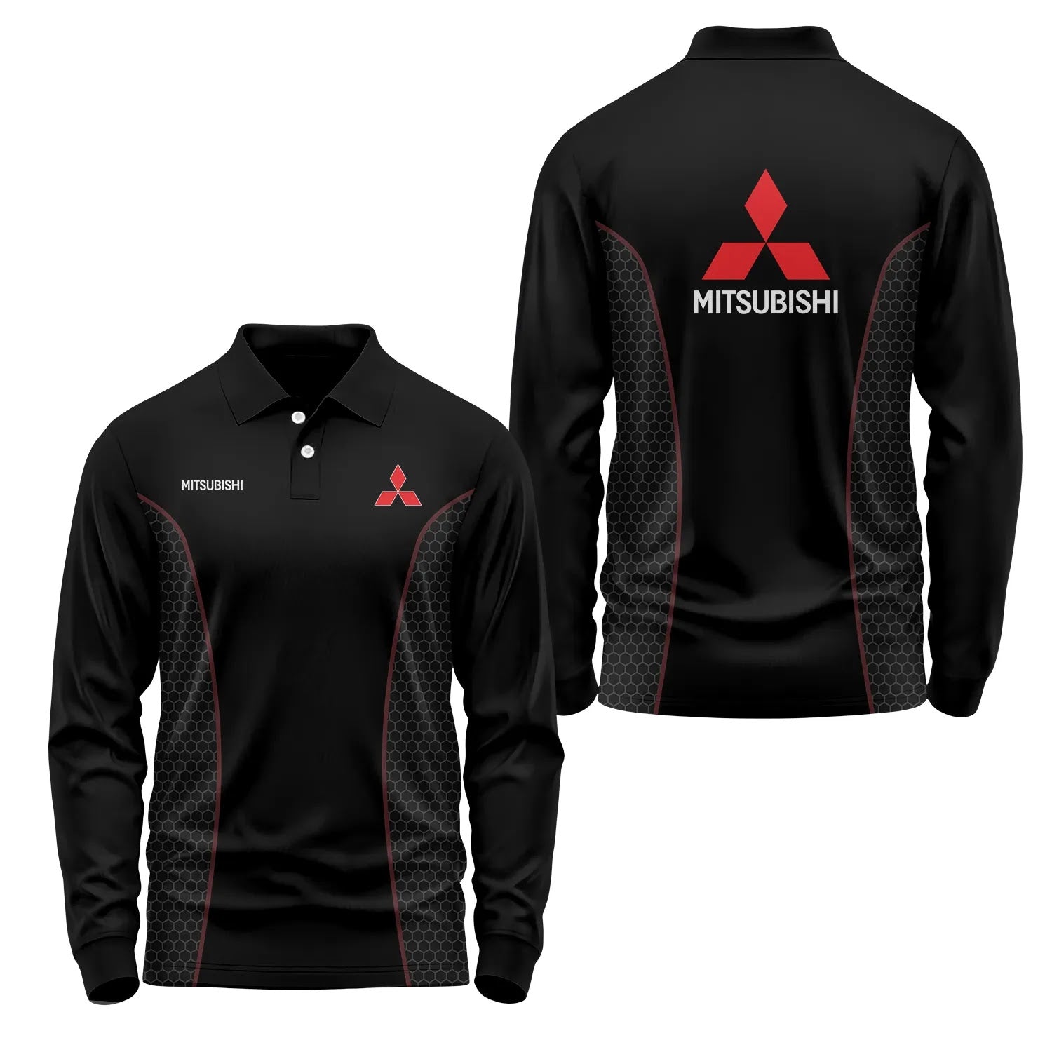 Mitsubishi Long Sleeve Polo SC072