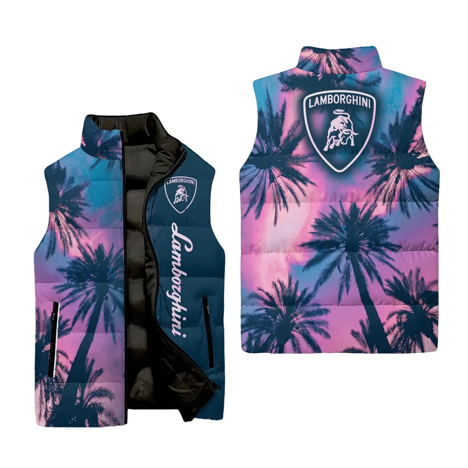 Lamborghini Sleeveless Puffer Jacket SHW030