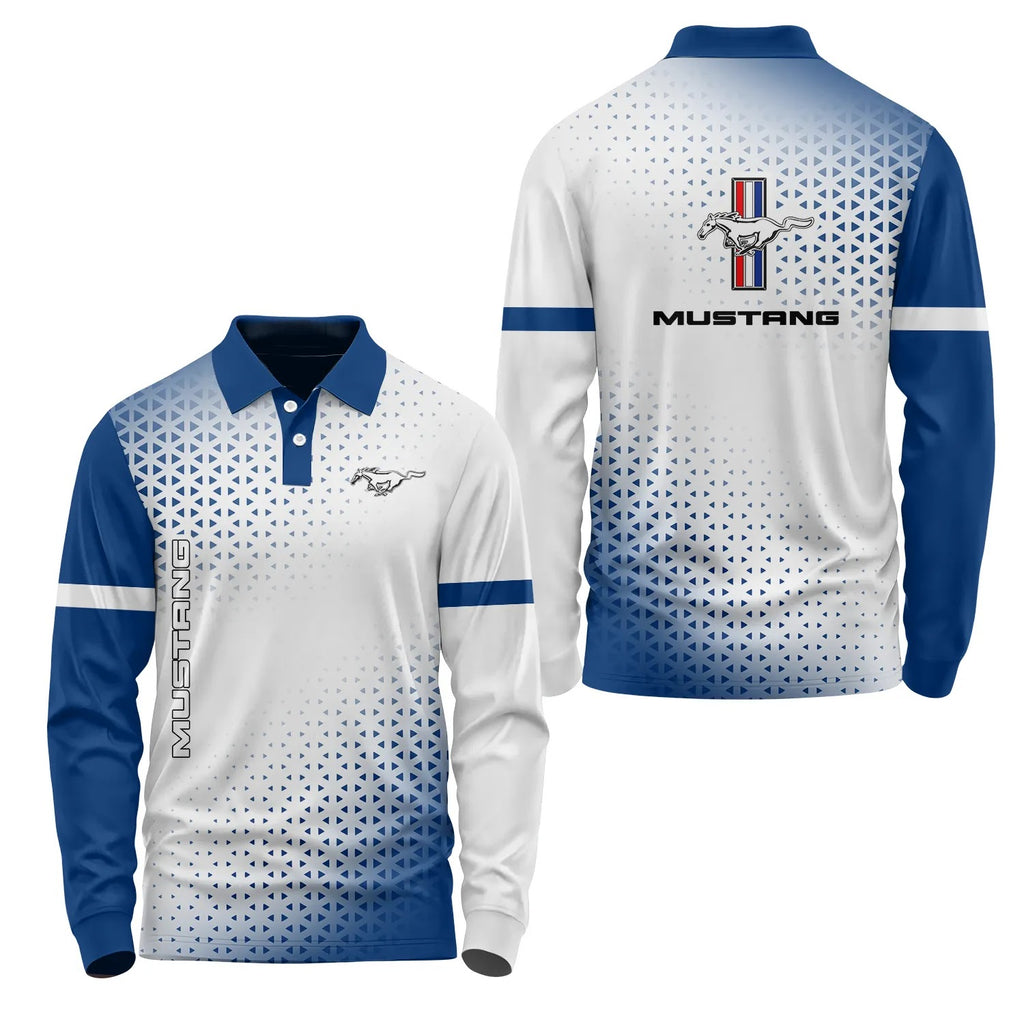 Ford Mustang Long Sleeve Polo SC079