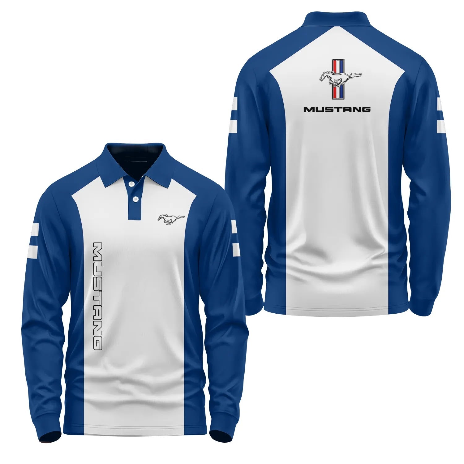 Ford Mustang Long Sleeve Polo SC078