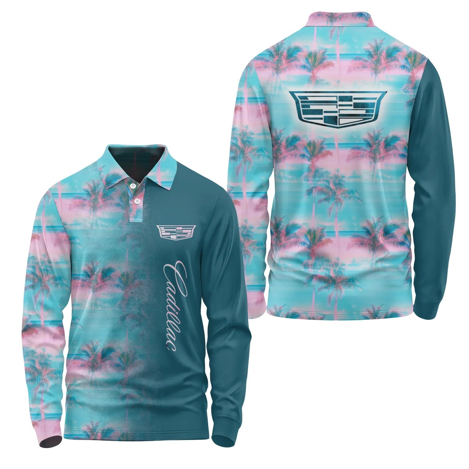 Cadillac Long Sleeve Polo SHW058