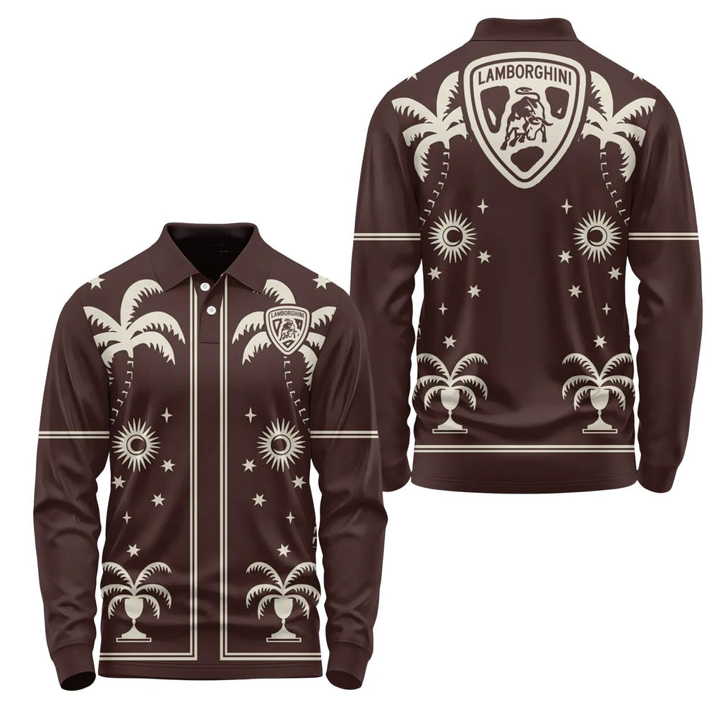 Lamborghini Long Sleeve Polo SHW066