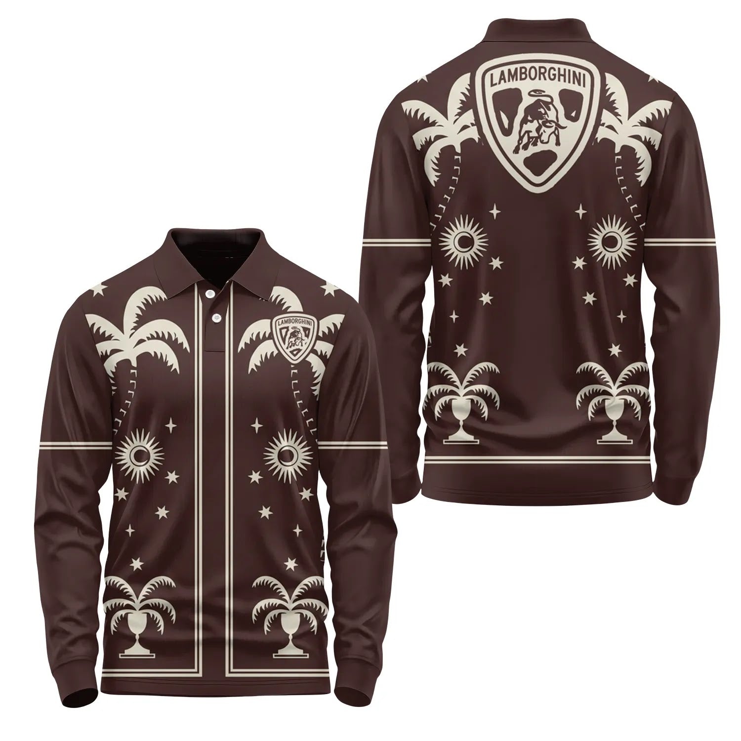 Lamborghini Long Sleeve Polo SHW066