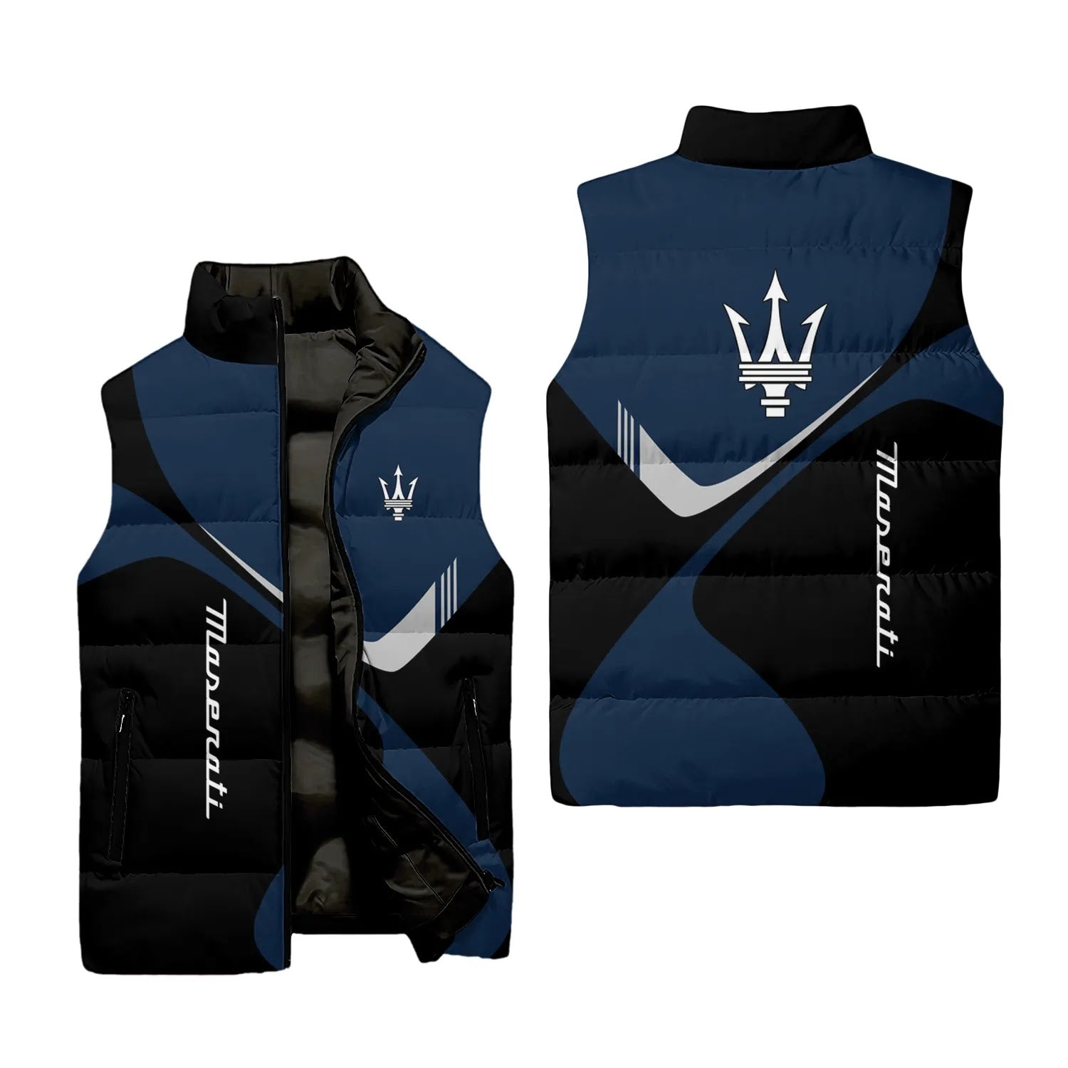 Maserati Sleeveless Puffer Jacket SC058