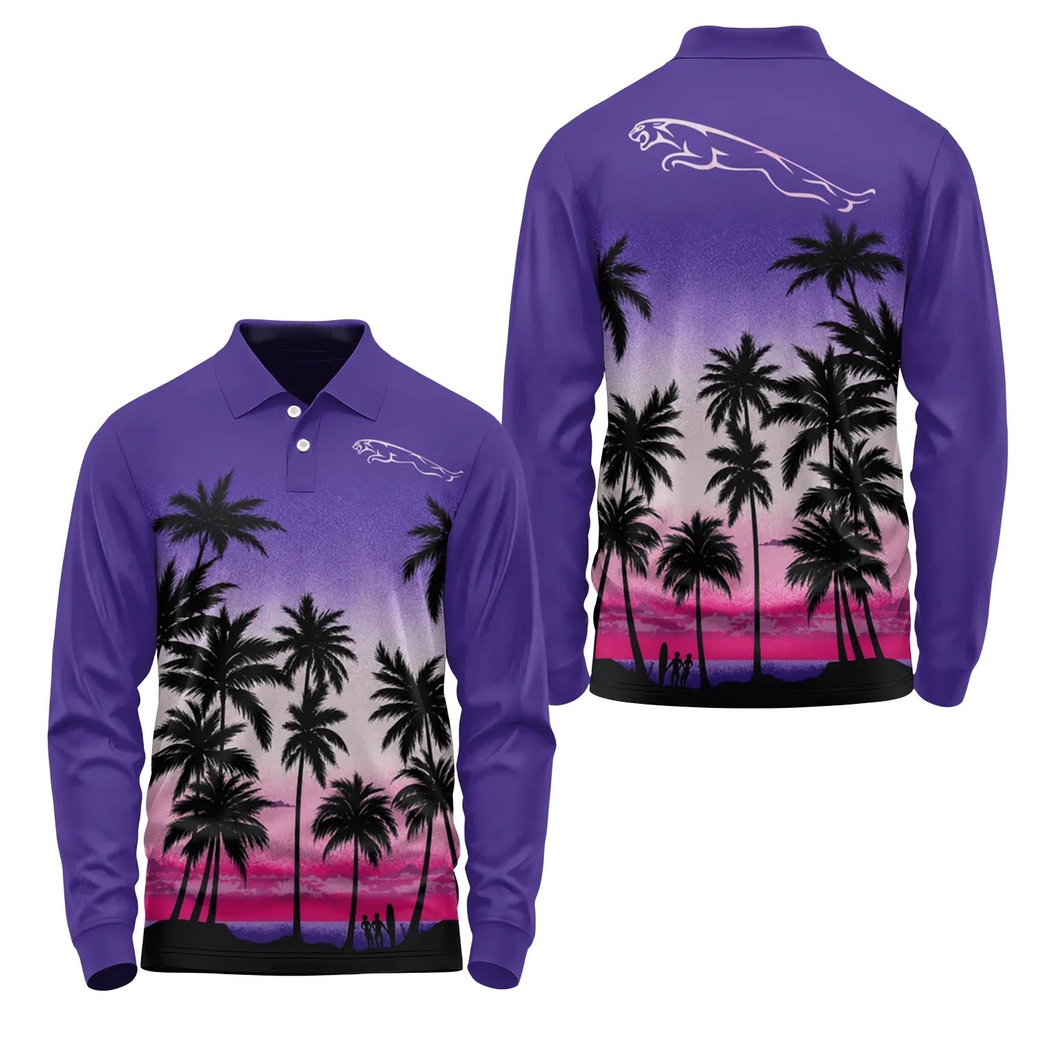 Jaguar Long Sleeve Polo SHW019
