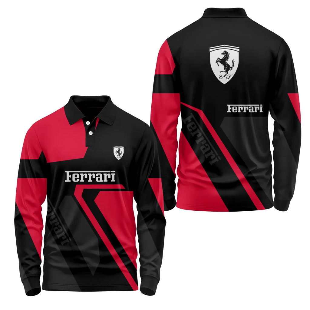 Ferrari Long Sleeve Polo SC117