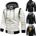BOGO | Men's PU Leather Hooded Jacket V6