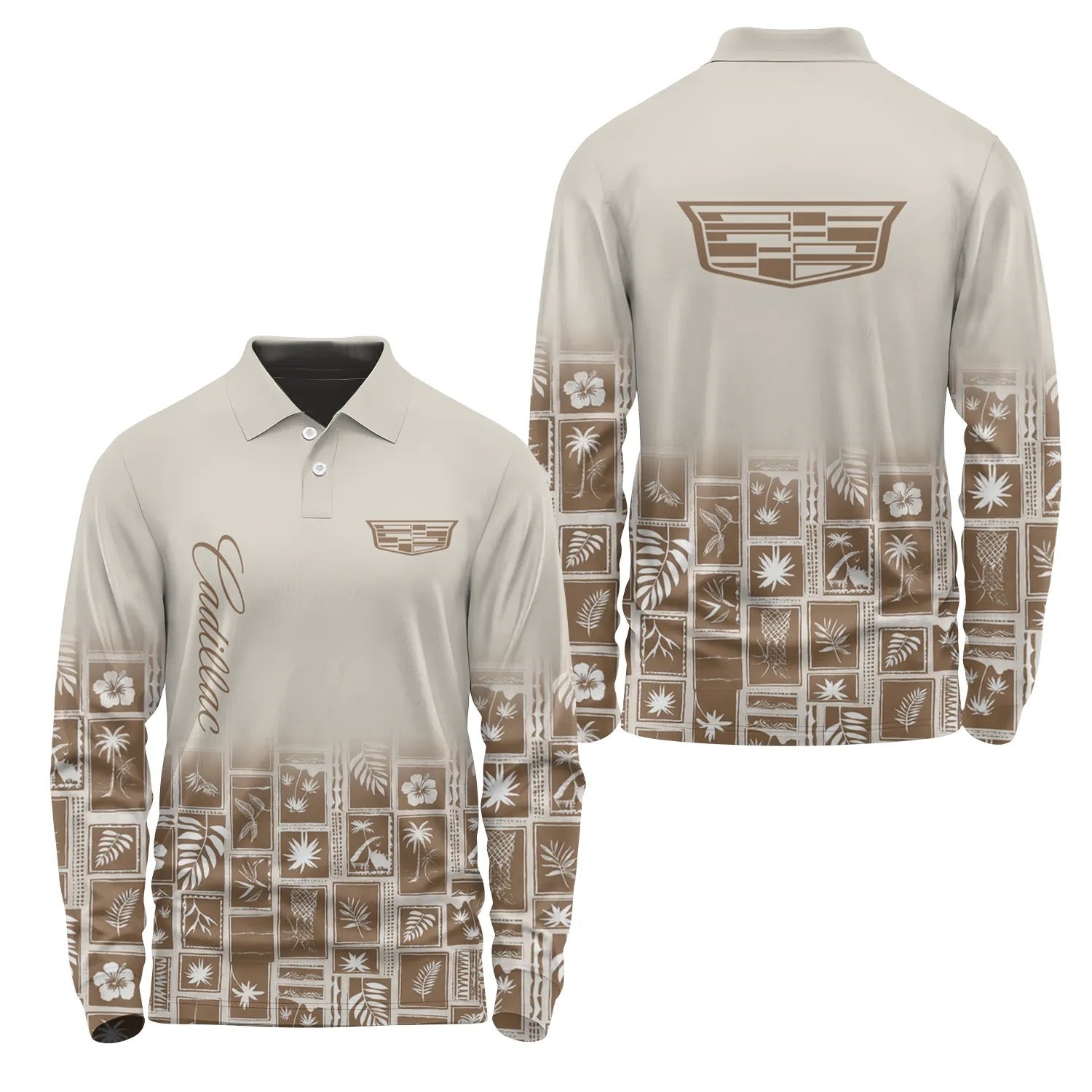 Cadillac Long Sleeve Polo SHW067