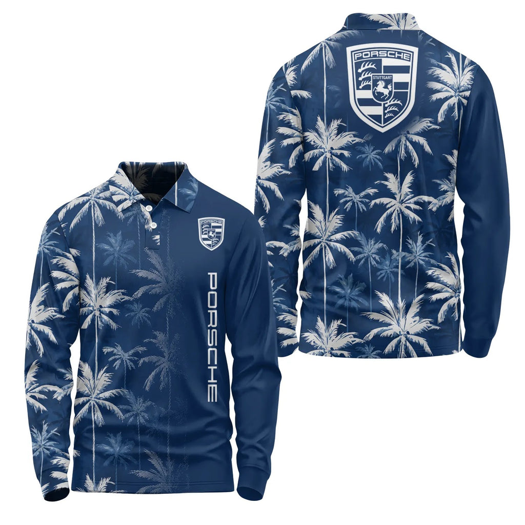 Porsche Long Sleeve Polo SHW032