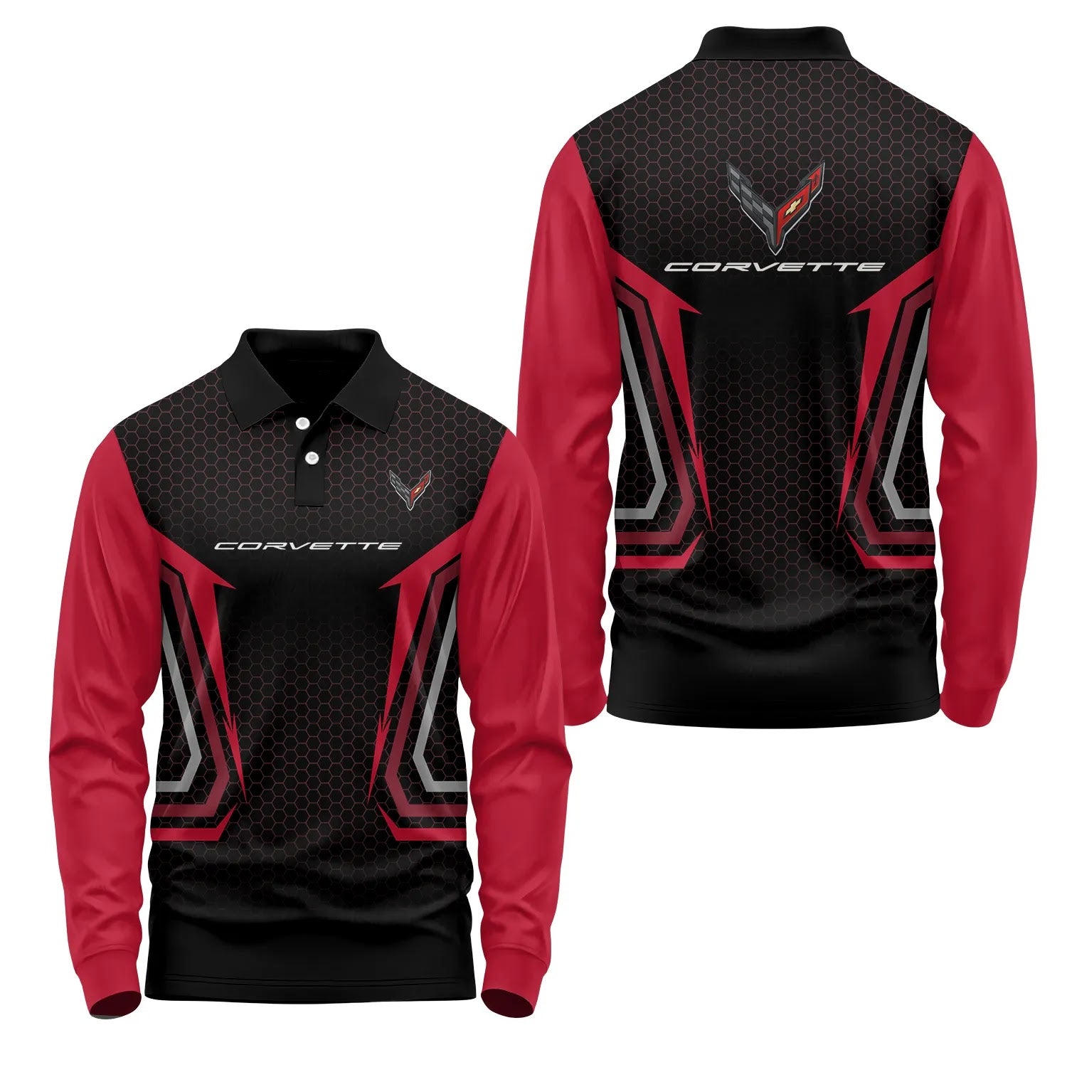 Corvette Long Sleeve Polo SC075