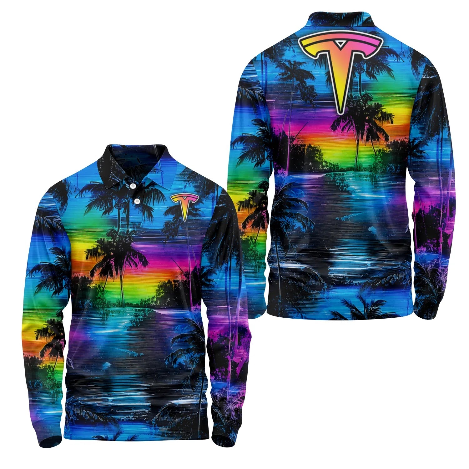 Tesla Long Sleeve Polo SHW055
