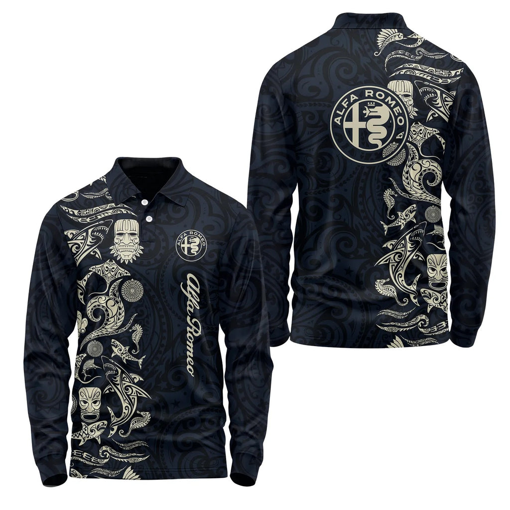 Alfa Romeo Long Sleeve Polo SHW033